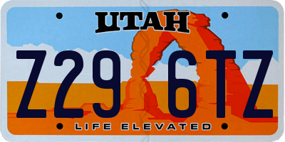 UT license plate Z296TZ