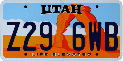 UT license plate Z296WB