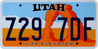 UT license plate Z297DF