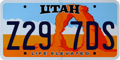 UT license plate Z297DS