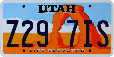 UT license plate Z297IS