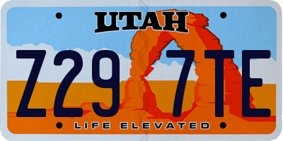 UT license plate Z297TE