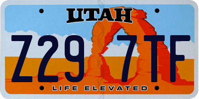 UT license plate Z297TF