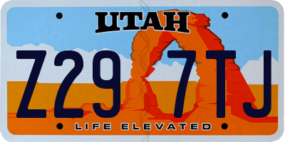 UT license plate Z297TJ