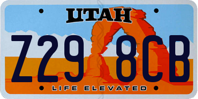 UT license plate Z298CB
