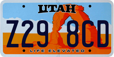 UT license plate Z298CD