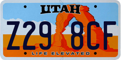 UT license plate Z298CF