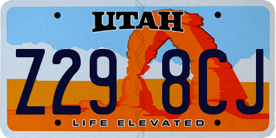 UT license plate Z298CJ