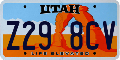 UT license plate Z298CV
