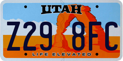 UT license plate Z298FC