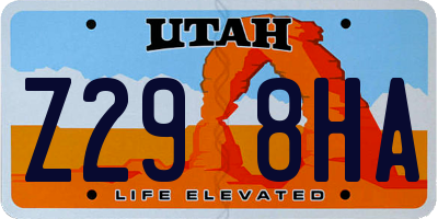 UT license plate Z298HA