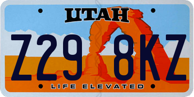UT license plate Z298KZ