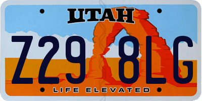 UT license plate Z298LG