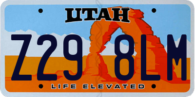 UT license plate Z298LM