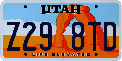 UT license plate Z298TD