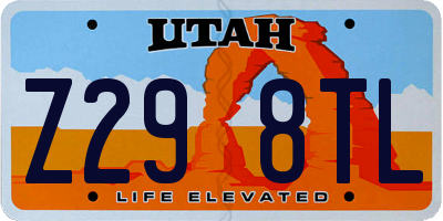 UT license plate Z298TL