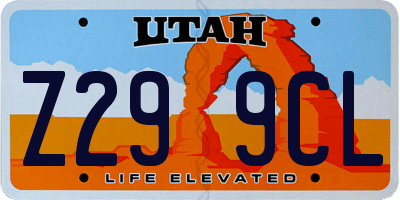 UT license plate Z299CL