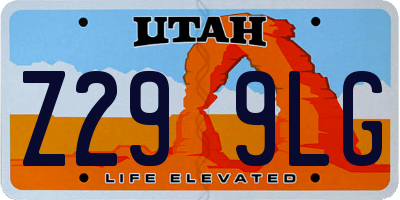 UT license plate Z299LG