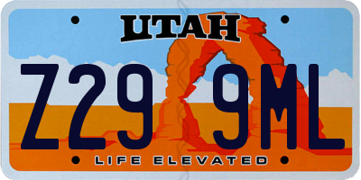UT license plate Z299ML