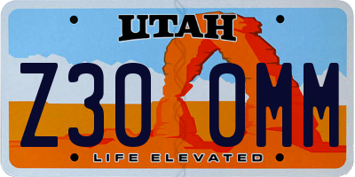 UT license plate Z300MM
