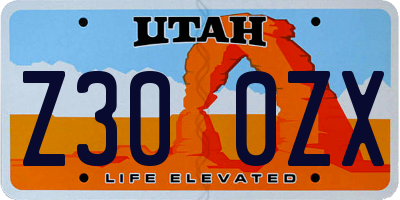 UT license plate Z300ZX