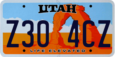 UT license plate Z304CZ