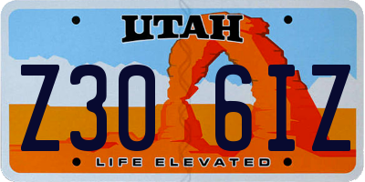 UT license plate Z306IZ