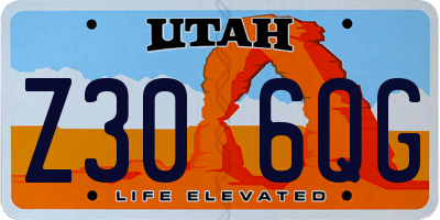 UT license plate Z306QG
