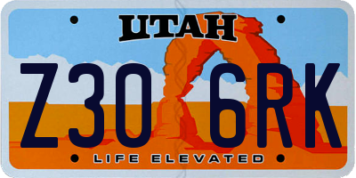UT license plate Z306RK