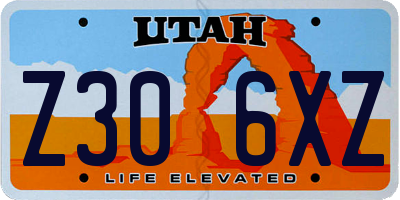 UT license plate Z306XZ
