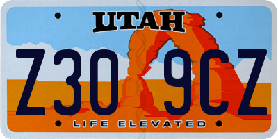 UT license plate Z309CZ