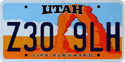 UT license plate Z309LH