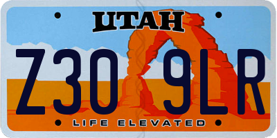 UT license plate Z309LR