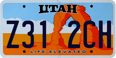 UT license plate Z312CH