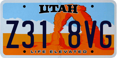 UT license plate Z318VG
