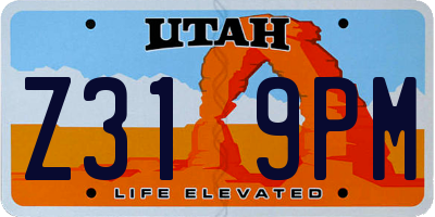 UT license plate Z319PM