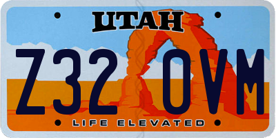 UT license plate Z320VM