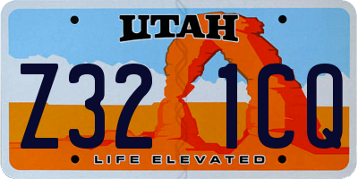 UT license plate Z321CQ