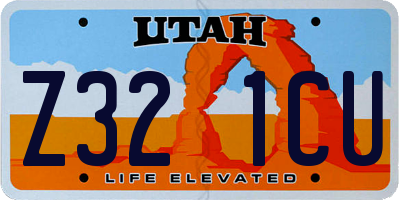 UT license plate Z321CU