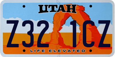 UT license plate Z321CZ