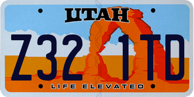 UT license plate Z321TD
