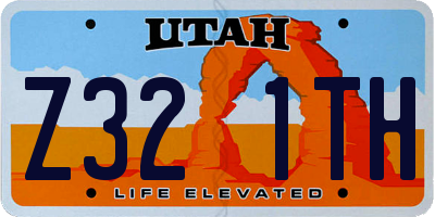 UT license plate Z321TH