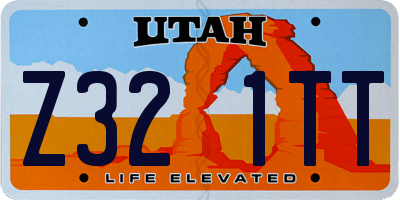 UT license plate Z321TT