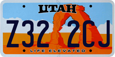 UT license plate Z322CJ
