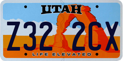 UT license plate Z322CX