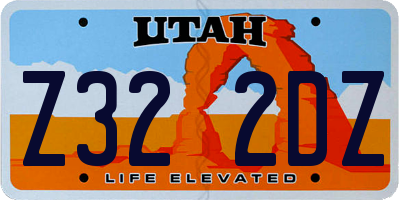 UT license plate Z322DZ