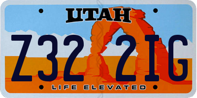 UT license plate Z322IG