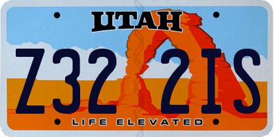 UT license plate Z322IS