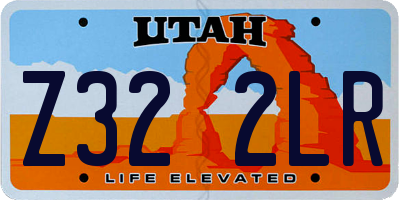 UT license plate Z322LR