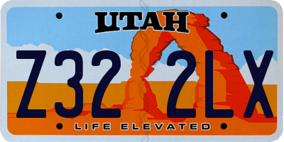 UT license plate Z322LX